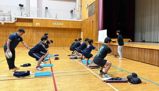 中学ラグビー選手向けパフォーマンスアップセミナー開催(2024年11月30日)