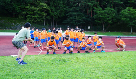 小学生向け陸上競技のトレーニングセミナー開催【国府ジュニア陸上クラブ】（2022年8月6日）