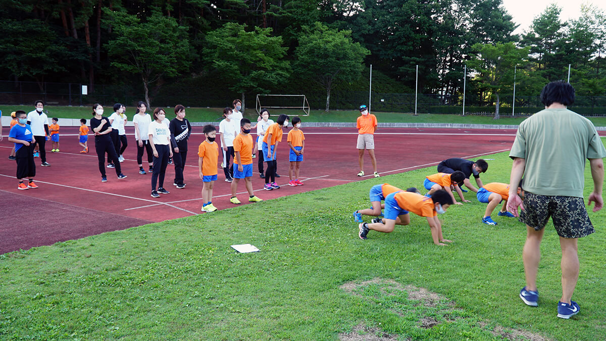 小学生向け陸上競技のトレーニングセミナーの内容